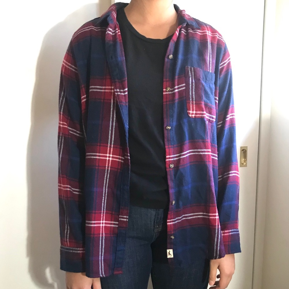 Checkered flannel shirt